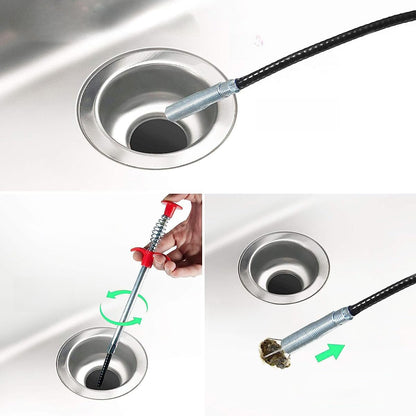 Four-Claw Drain Grabber Tool for Toilet and Pipe