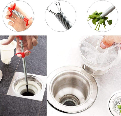 Four-Claw Drain Grabber Tool for Toilet and Pipe